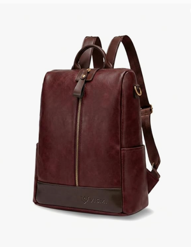 VISMIINTREND Backpack for Women — best backpack for women, soft vegan leather, ~10L multi-pocket ladies backpack