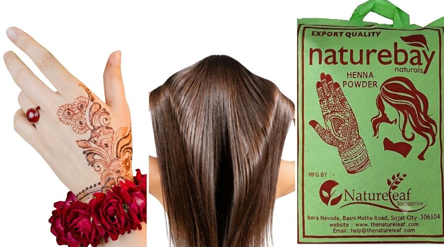 NATUREBAY NATURALS शुद्ध हेन्ना पाउडर 400 ग्राम — सफ़ेद बालों के लिए प्राकृतिक मेहँदी
