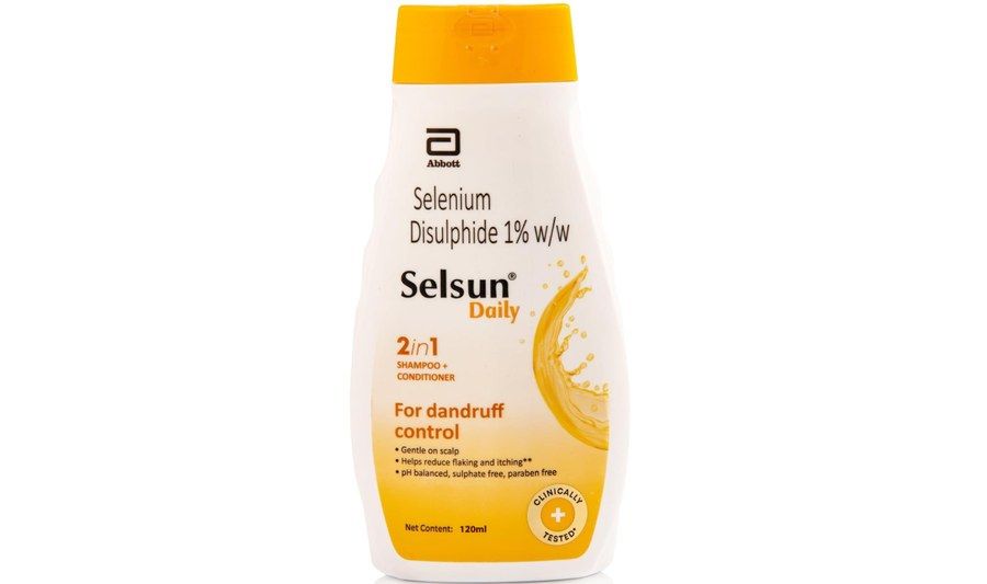Selsun Daily 2in1 shampoo and conditioner 120ml with selenium disulphide 1% for dandruff control