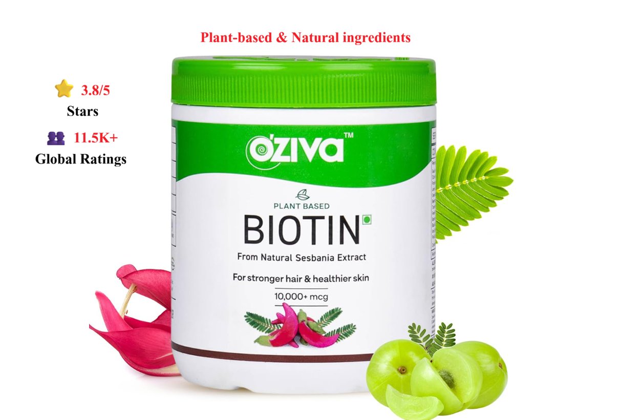 OZiva Plant Based Biotin Review (Hindi)